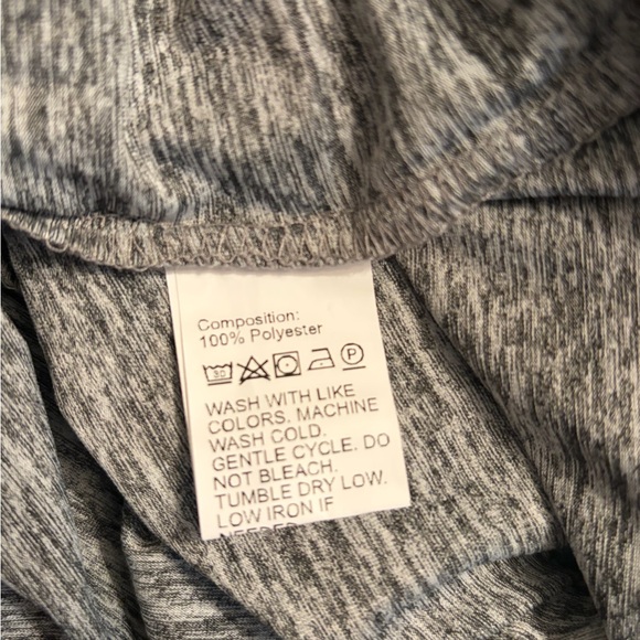 SHEIN Body Con Heather Gray Long Sleeve Top Size XS - Picture 5 of 5